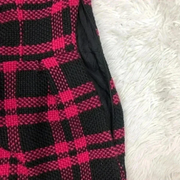 Hawks Casual Plaid Print Dress Sz XS Pink - Picture 3 of 6